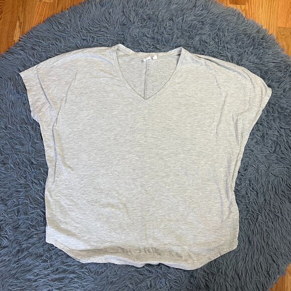 BP Light Gray Oversized Cotton Blend T-Shirt Size L - Picture 1 of 5